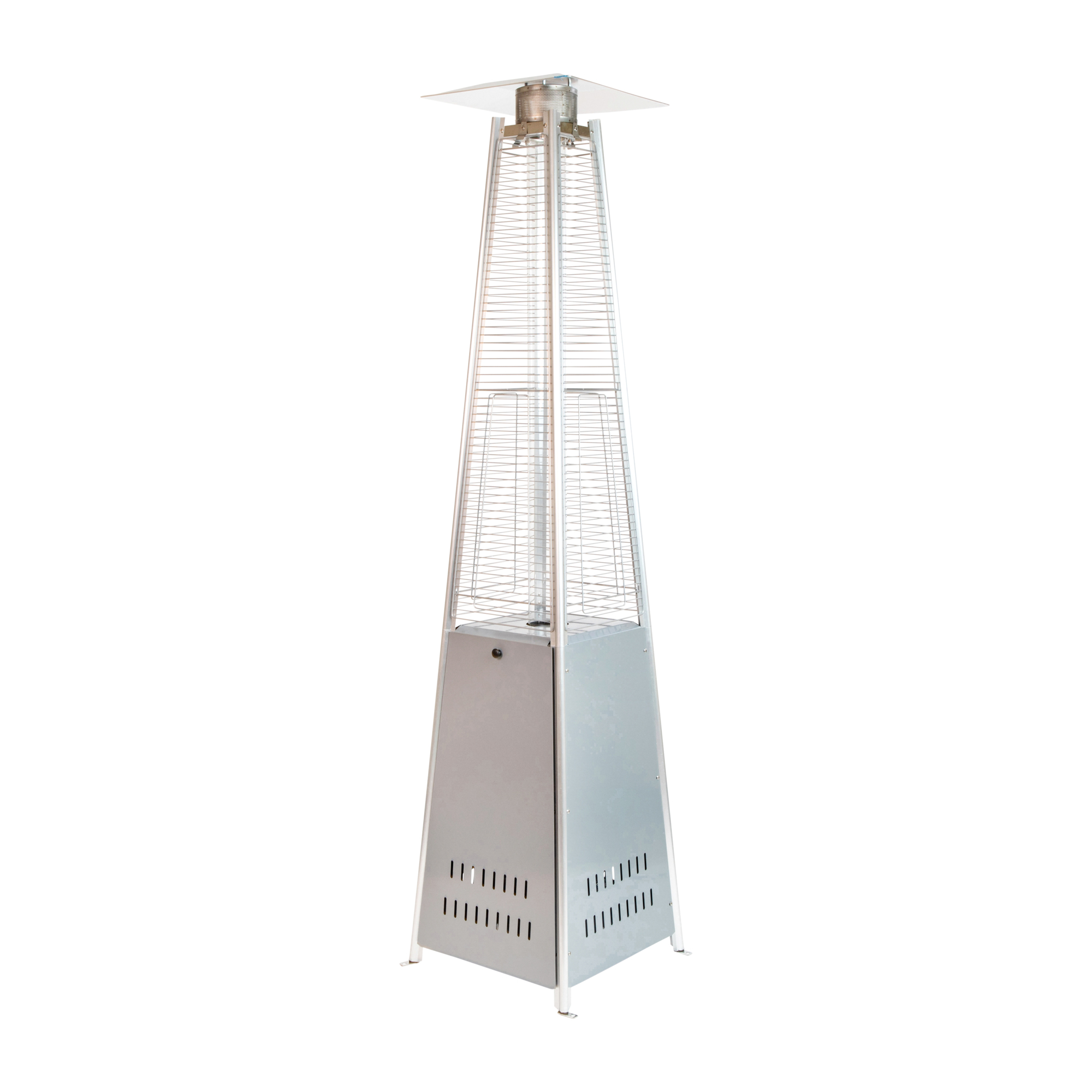 Flash Furniture, Pyramid Outdoor Patio Heater-Silver -7.5ft. Tall, Diameter 0 in, Model# NANFSDC01SL